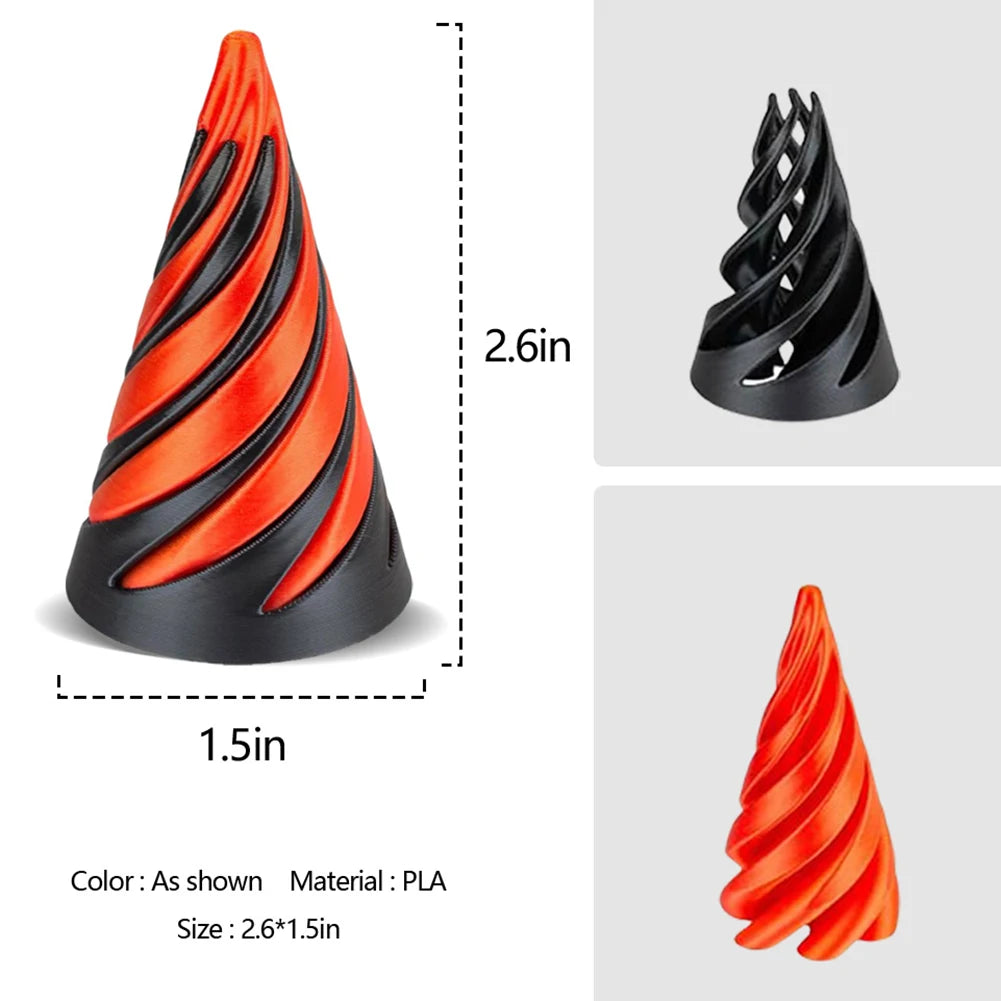 3D Printed Spiral Cone Toy