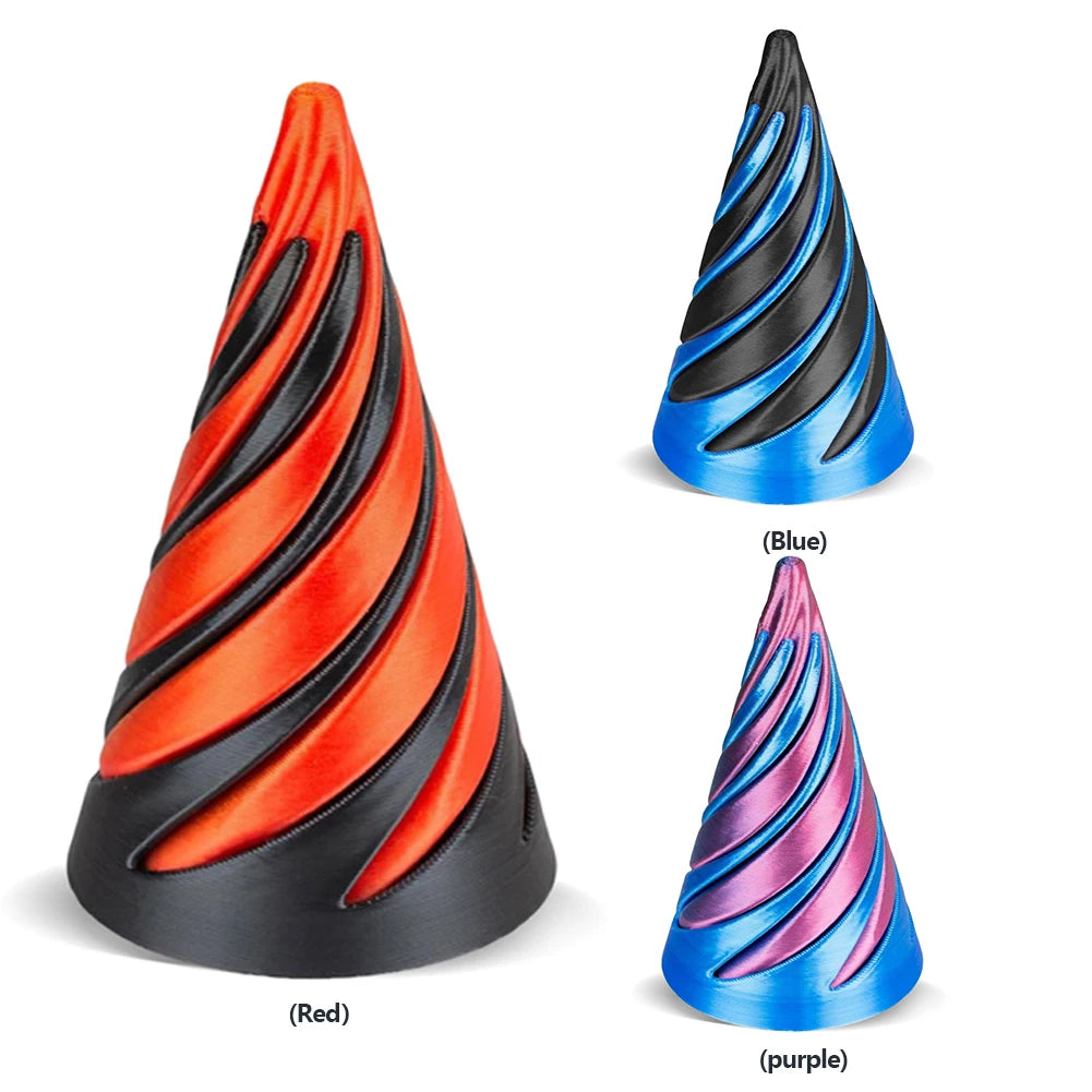 3D Printed Spiral Cone Toy