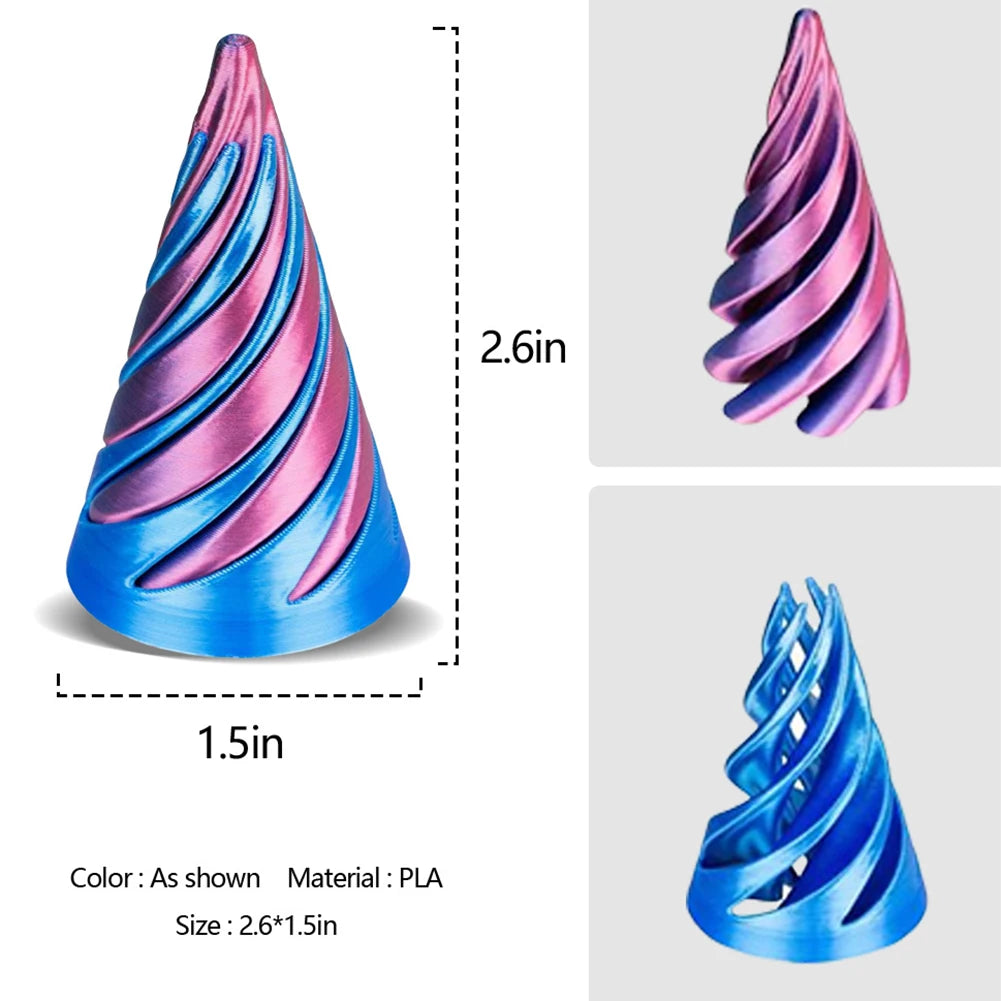 3D Printed Spiral Cone Toy