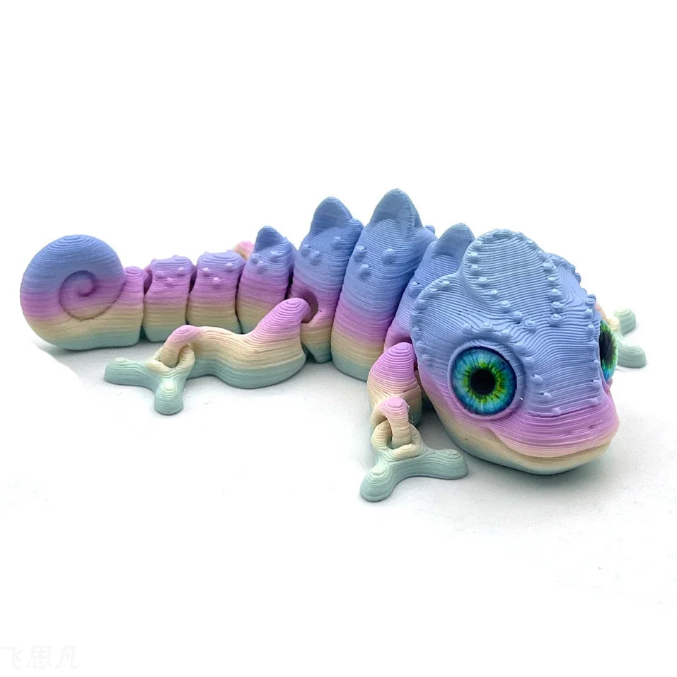 3D Printed Movable Chameleon Figures