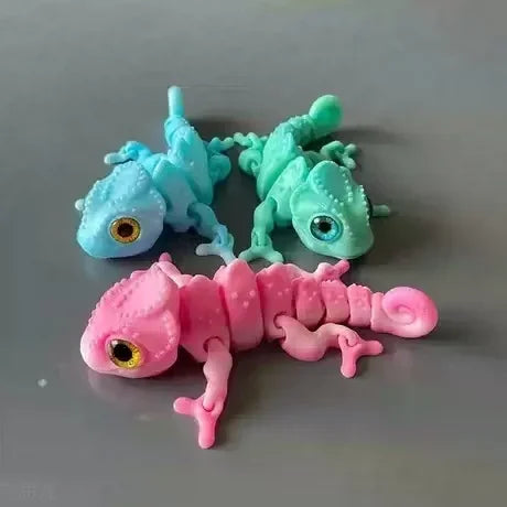 3D Printed Movable Chameleon Figures