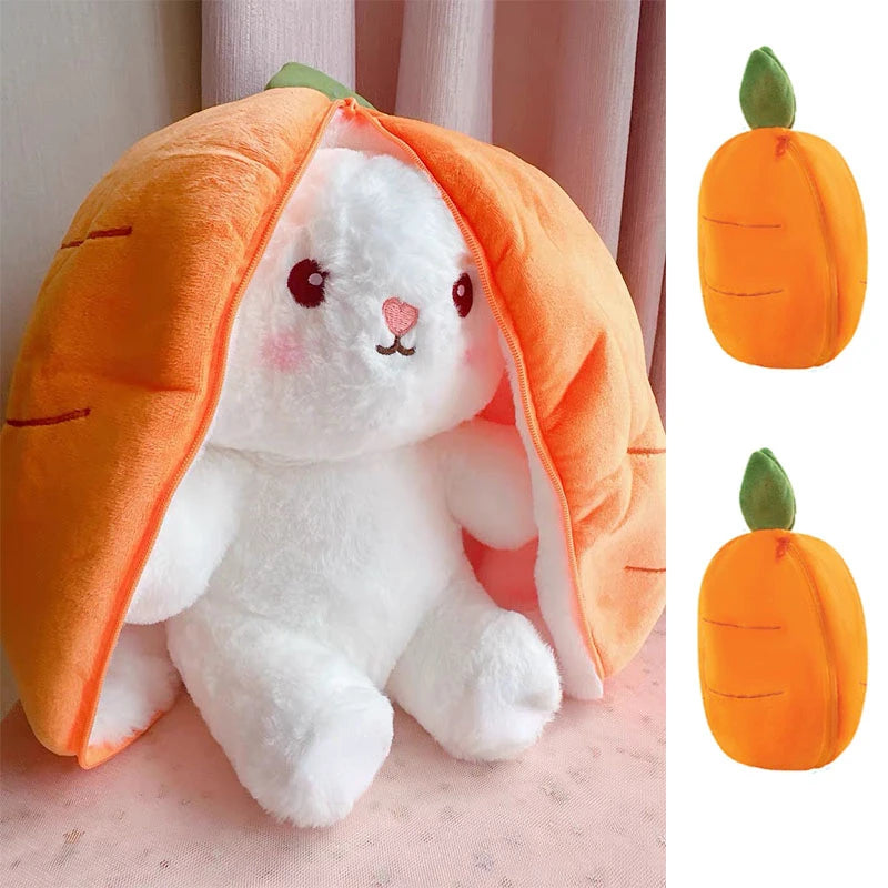 25cm Cute Strawberry Carrot Rabbit Plush