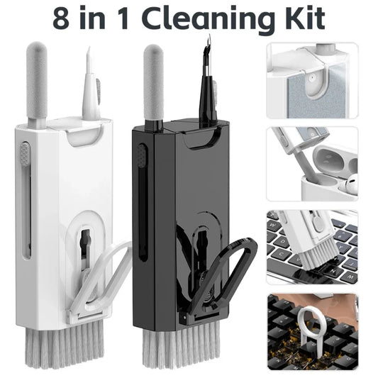 8 in 1 Cleaning Kit For Computer, Keyboard, Earphones, Headset, Phone Screen, Tablet Screen