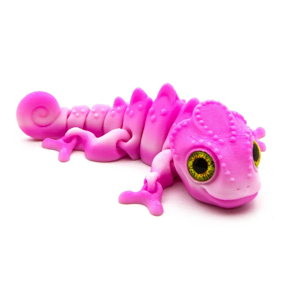 3D Printed Movable Chameleon Figures