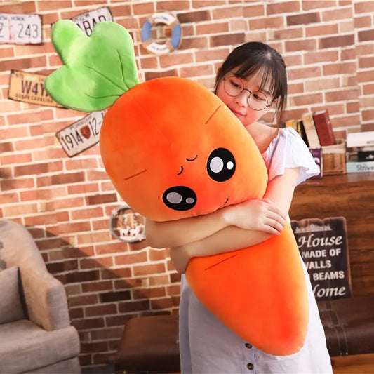 45-110cm Cartoon Plant Smile Carrot Plush