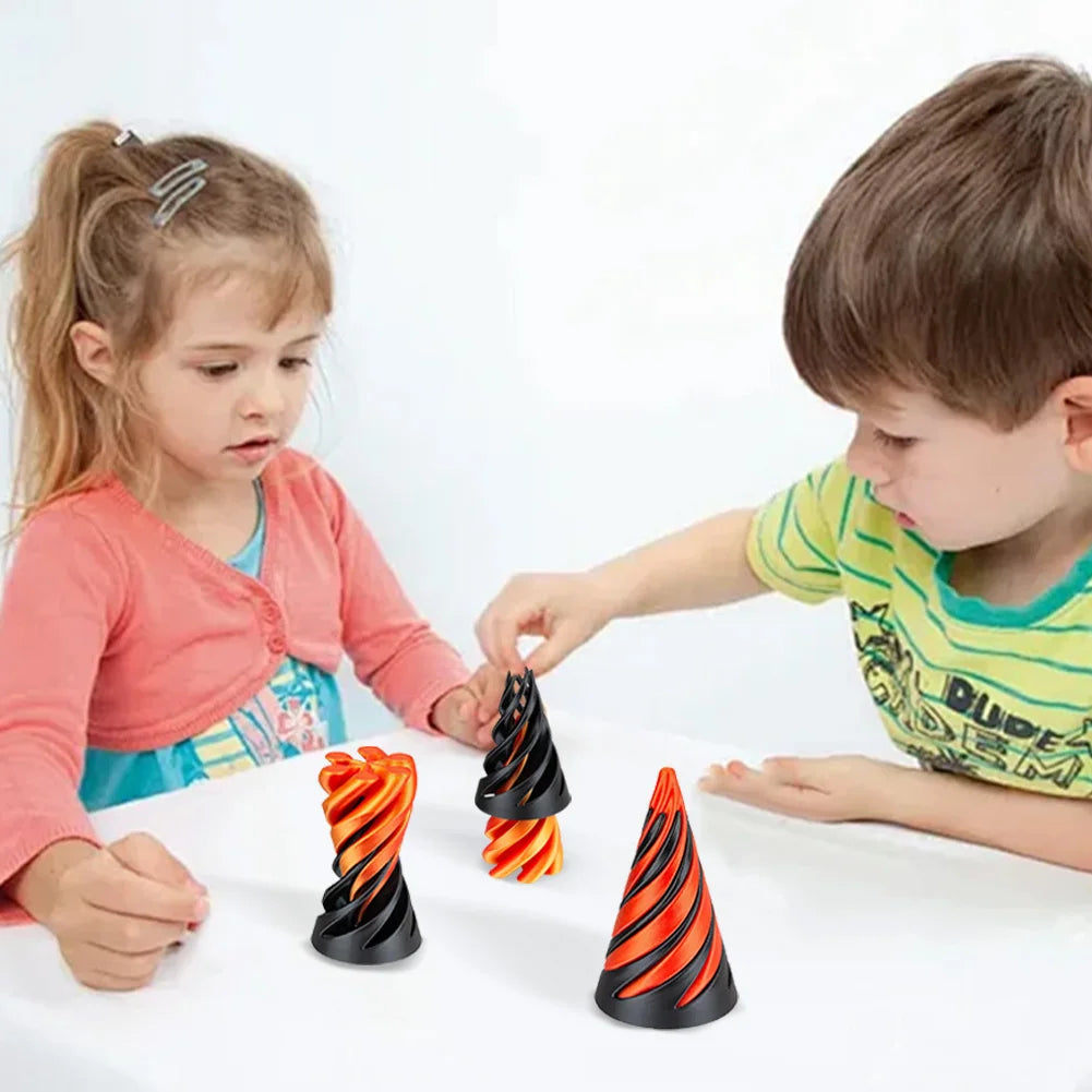 3D Printed Spiral Cone Toy