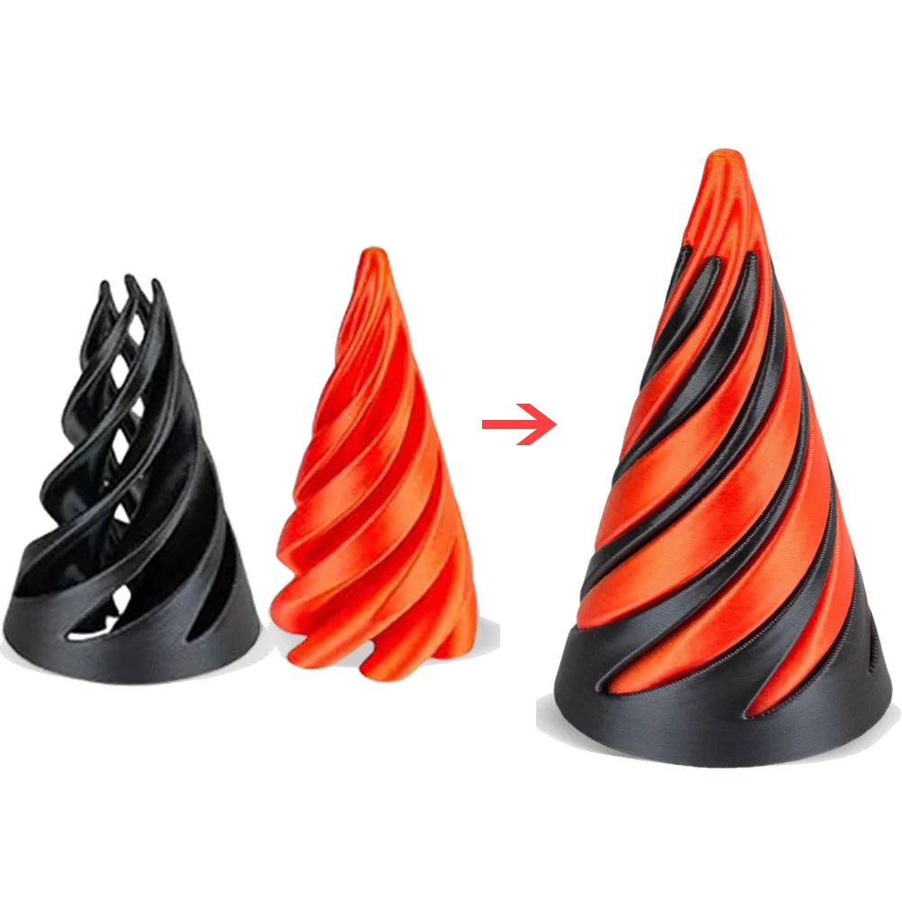 3D Printed Spiral Cone Toy