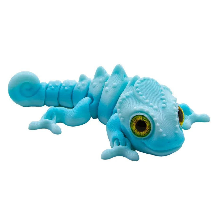 3D Printed Movable Chameleon Figures